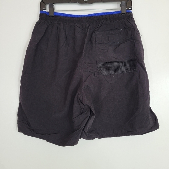 Vintage Speedo Swimming Trunks Black Size Mens Medium Swim Nautical - Picture 3 of 13